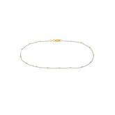 Two-Tone Saturn Curb Chain with Lobster Lock